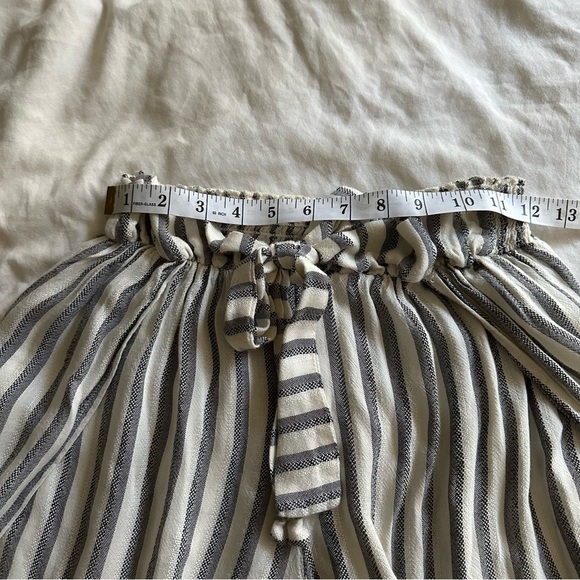 Becca Getaway Cover-Up Pants Split Wide Leg Stripe Tie-Waist Size S/M - Picture 12 of 13